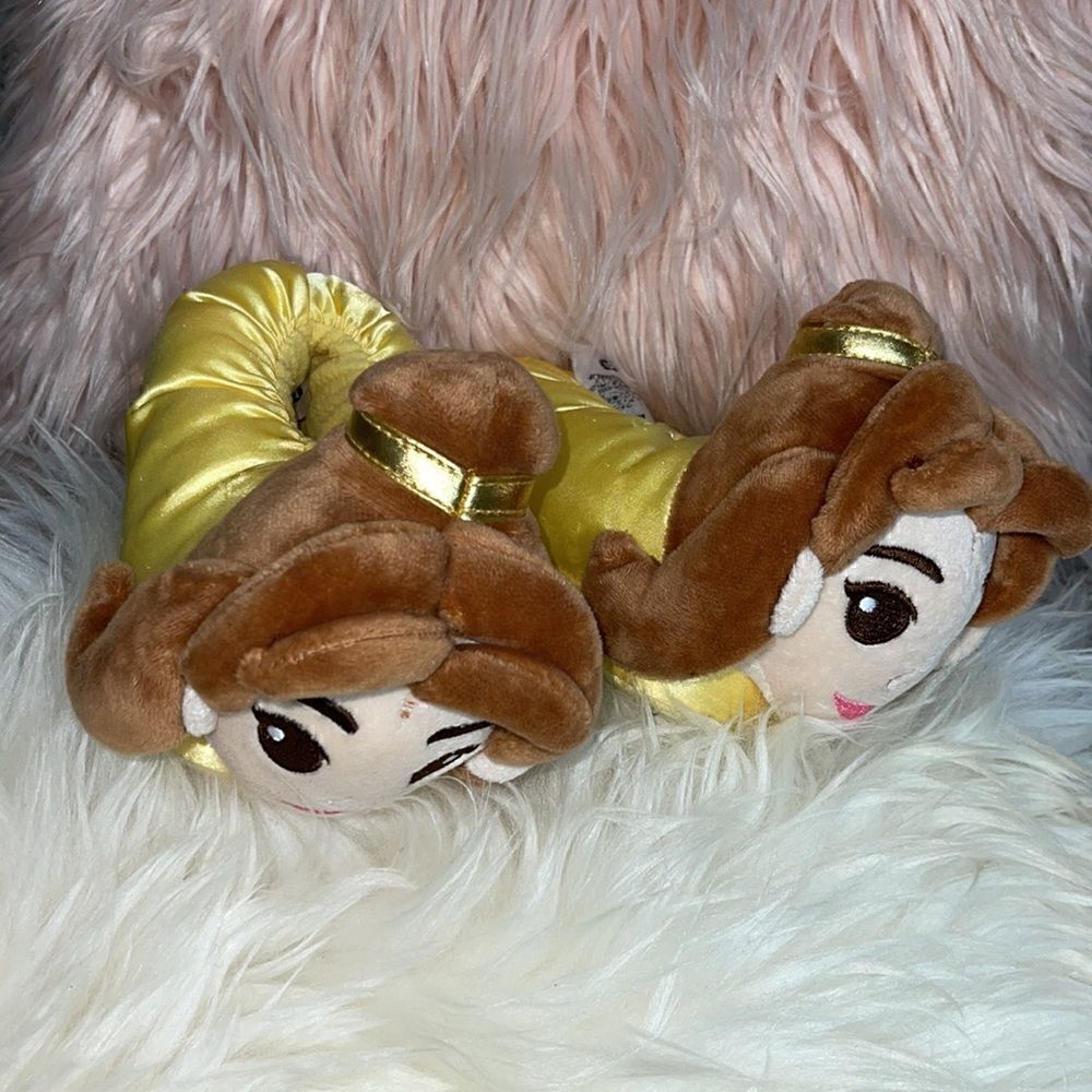 Disney store Belle Beauty and the Beast slippers size 5/6 Dress up princess